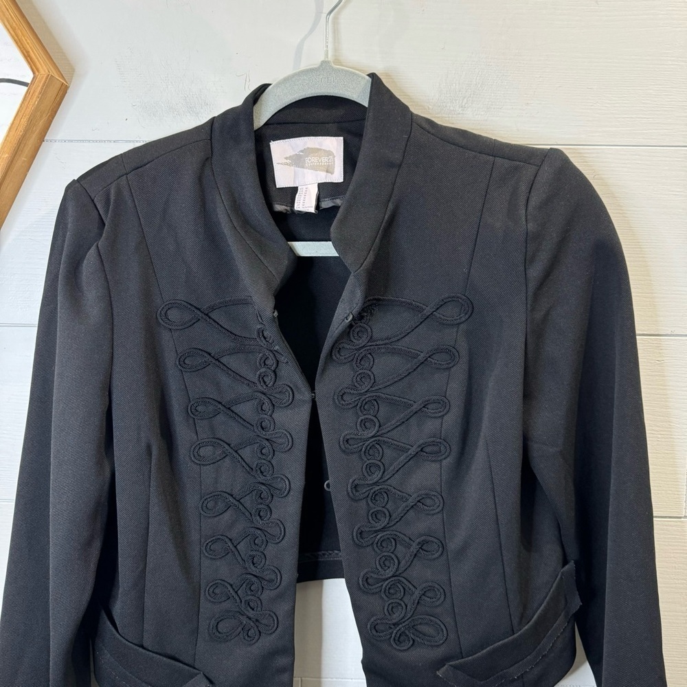 Forever 21 | Black Minimal Blazer Size Medium - Picture 2 of 7
